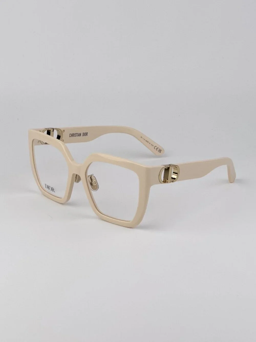 Dior 30MONTAIGNEO S1F Eyeglasses – Ivory Butterfly Square Frame 9500
